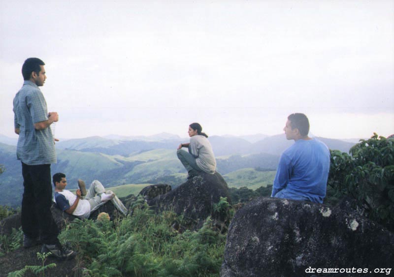 trekkers at the Top of Narasimha Parvata